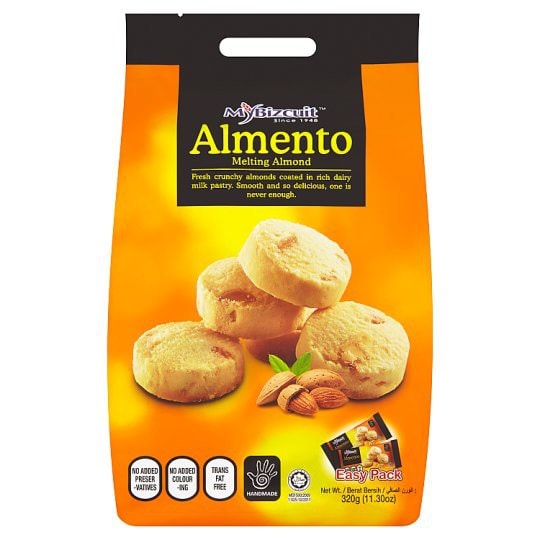 บิสกิต Almento Melting Almond(ถุงใหญ่) ขนาด 320 กรัม