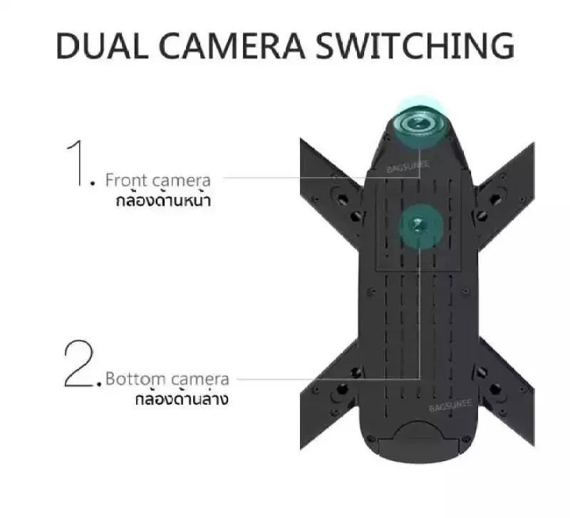 ภาพสินค้ารายละเอียดสินค้า โดรนติดกล้อง โดรนบังคับ โดรนถ่ายรูป Drone Blackshark-106s ดูภาพFullHDผ่านมือถือ บินนิ่งมาก รักษาระดับความสูง บินกลับบ้านได้เอง กล้อง2ตัว ฟังก์ชั่น โดรนรุ่นนี้มีราคาถูก แต่ใช้งานได้จริงมีอายุการใช้งานแบตเตอรี่ที่ยาวนานท่าทางในการถ่ายภาพวิ จากร้าน eBoutiqueshop บน Lazada ภาพที่ 4