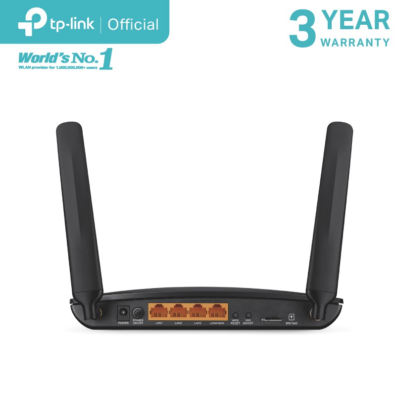 TP-Link Archer MR200 Ver.4 เราเตอร์ใส่ซิม AC750 4G Router Wifi รองรับ 4G ทุกเครือข่าย(Wireless Dual Band 4G LTE Router)