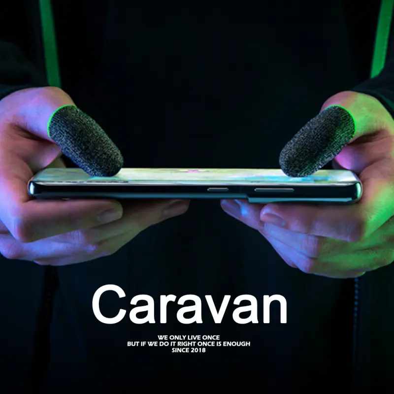ภาพหน้าปกสินค้า0 (1คู่) ถุงนิ้วเล่นเกม Caravan Crew PUBG Free Fire ROV จากร้าน Caravan Crew บน Lazada