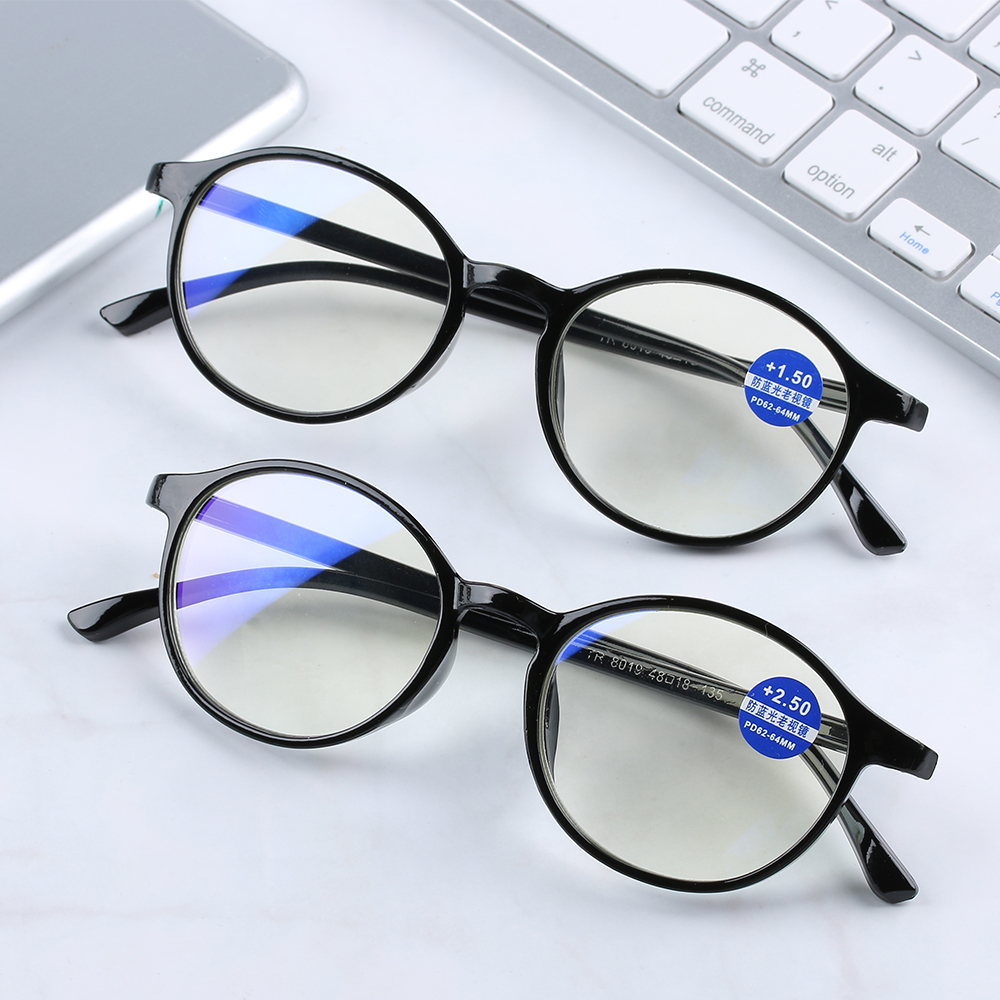 คลาสสิกกรอบแว่นตาสำหรับผู้ชายผู้หญิง Anti Blue Rays Presbyopia แว่นตา Antifatigue แว่นตาคอมพิวเตอร์ที่มี Strength + 1.00 ~ + 4.00