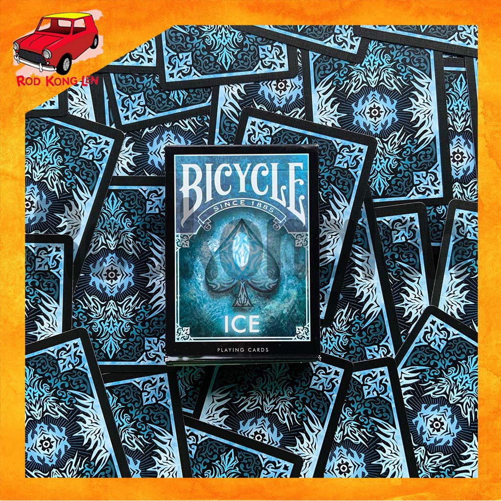 hot l พร้อมส่ง - ของแท้ 1- l [ Bicycle ICE Playing Cards ] ไพ่มากล ที่นักมากลทั่วโลก สายตัดไพ่ ไพ่สะสม