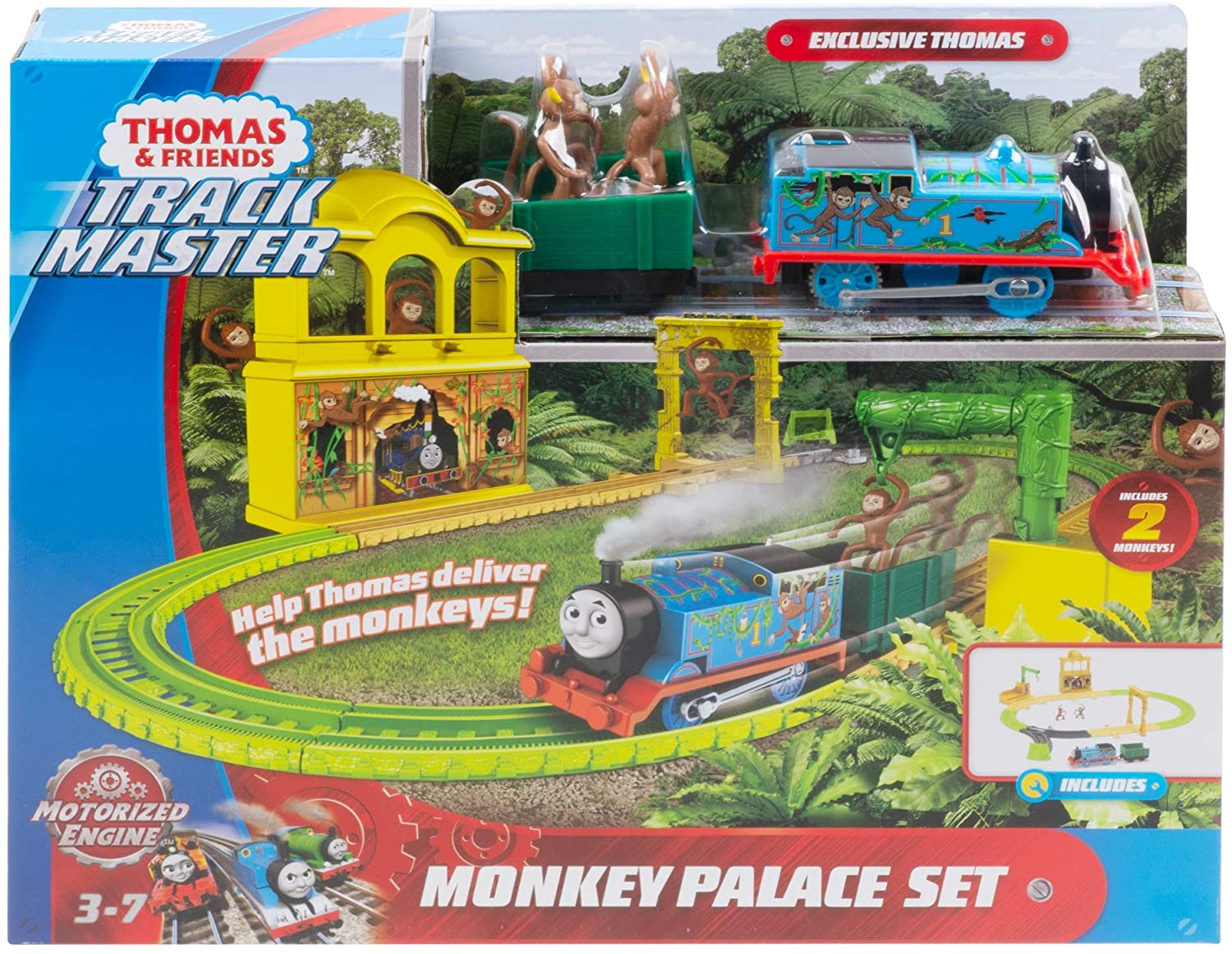 รถไฟโทมัส Thomas&Friends track master monkey palace set  รุ่น FXX65