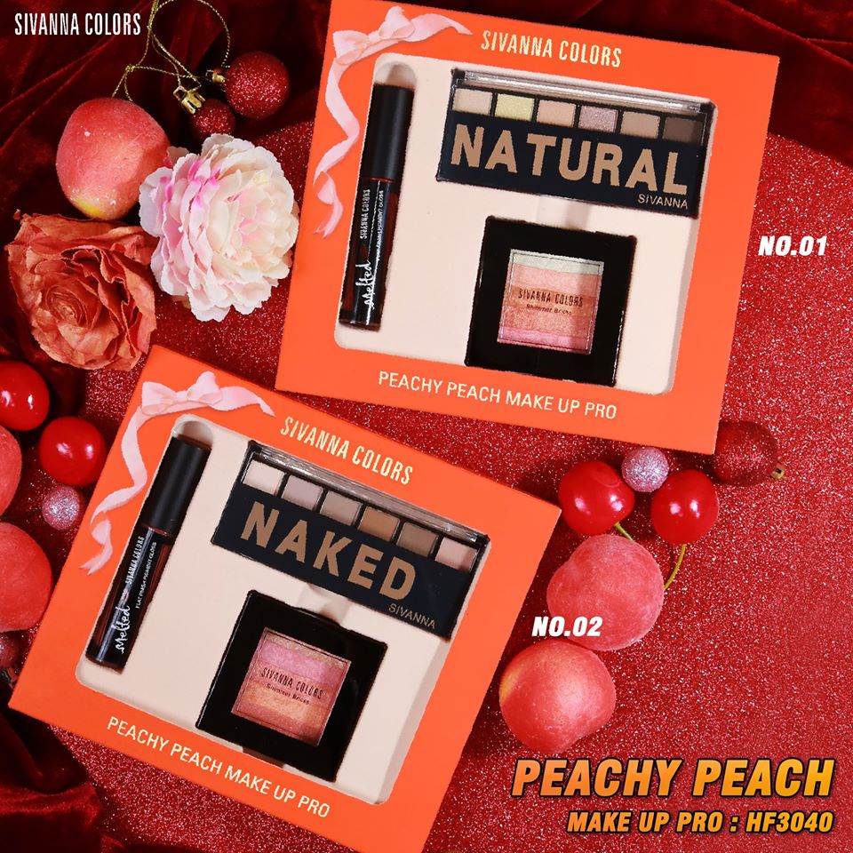 HF3040 Sivanna Colors Peachy Peach Make Up Pro  พีชชี่ พีช เมคอัพโปรเซท