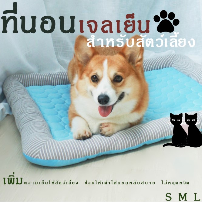 ที่นอนเจลเย็น ??เบาะนอน ที่นอนเย็น สำหรับสัตว์เลี้ยง  สินค้าดี ราคถูกจัดส่งในประเทษไทย-P199