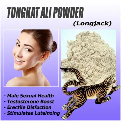100g Tongkat Ali Powder - Natural Male Testosterone Enhancer