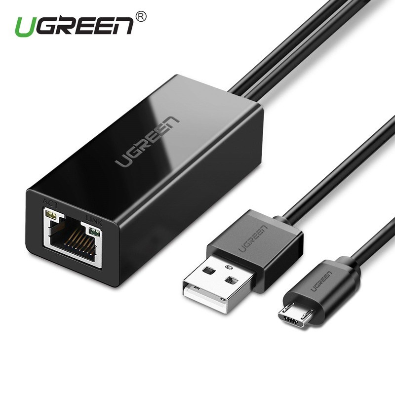 ลดราคา UGREEN 30985 Micro USB to RJ45 Lan Network Adaptor with USB Power Cable | ตัวแปลง Micro USB เป็น RJ45 Lan พร้อม สาย USB #ค้นหาเพิ่มเติม สาย HDMI hdmi switch hard disk usb Mini display