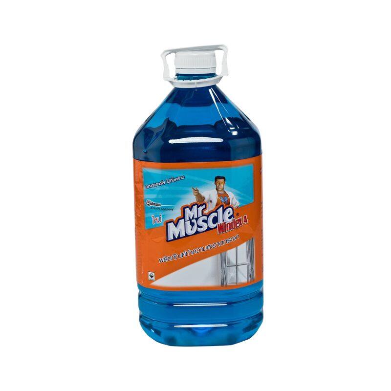 มิสเตอร์ มัสเซิล น้ำยาเช็ดกระจก แกลลอน 5200 มล./Mr Muscle Tank Glass Cleaner 5200ml.