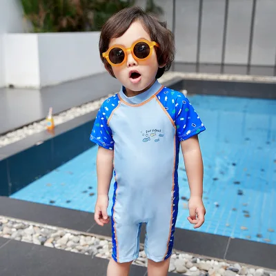 Children's Swimsuit Boys' one-piece suit boys' baby quick drying surfing swimsuit
