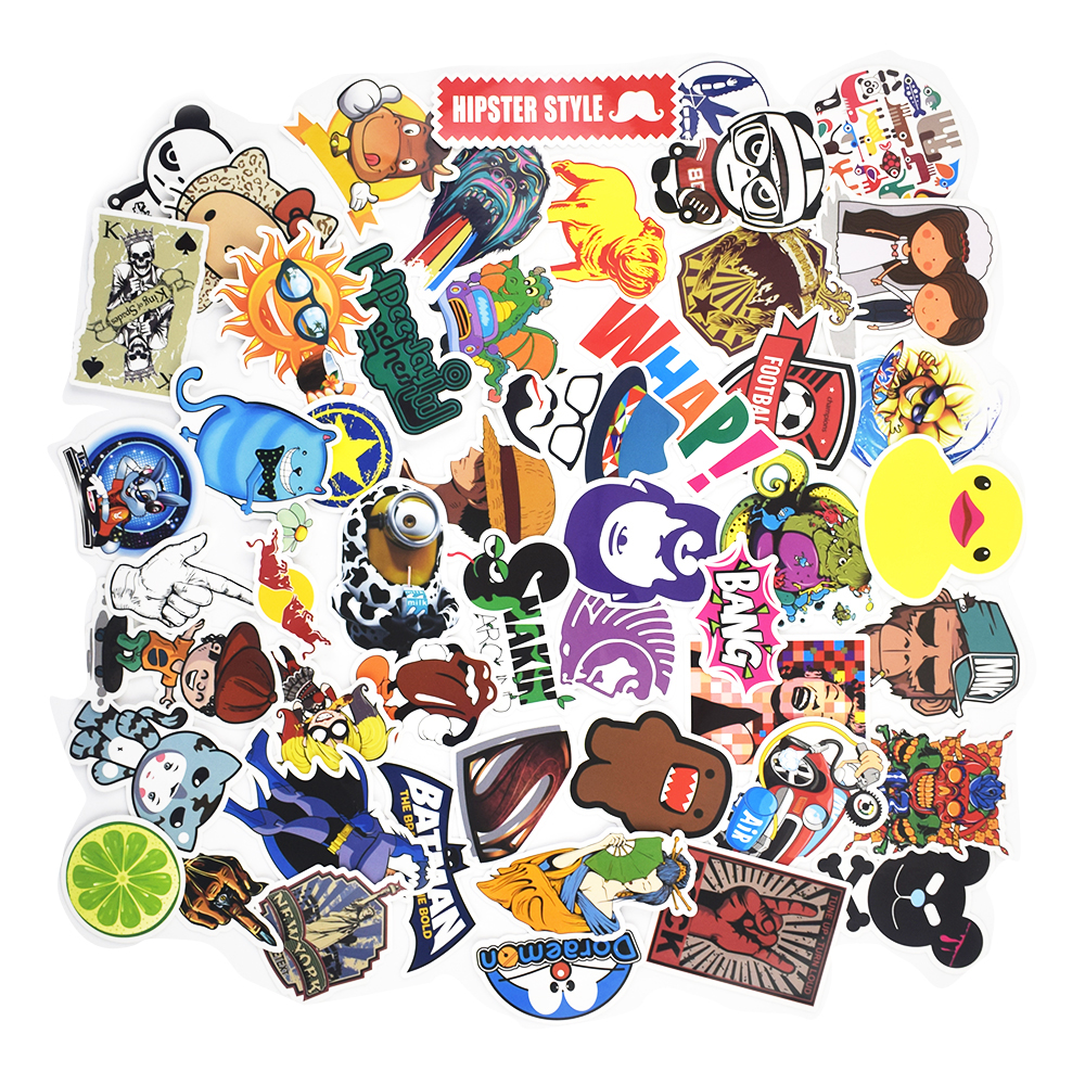 Stickerbomb Super Mix C สต กเกอร 100 ช นสำหร บกระเป าเด นทางแล ปท อปสเก ตบอร ดเด กรถยนต จ กรยานยนต จ กรยานสโนว บอร ดก ฬาและการพ กผ อน Lazada Co Th