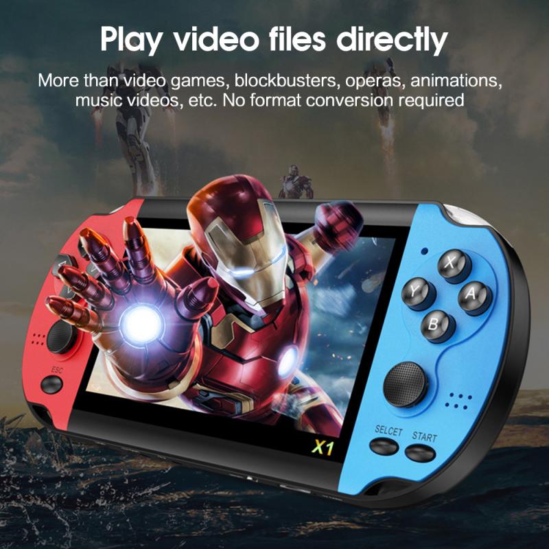 4.3 Inch Handheld Portable Game Console Dual Joystick 8GB Preloaded 10000 Free Games Support TV Out Video Game Machine