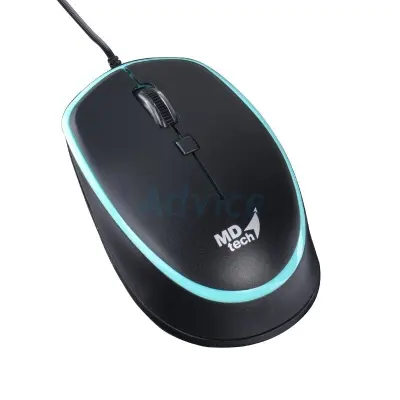 USB Optical Mouse MD-TECH (MD-164) Black/Green