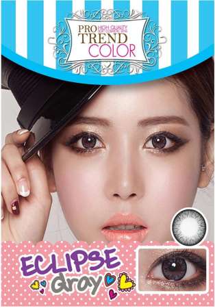 ของแท้ 100% Protrend Color Contact lens โปรเทรนคัลเลอร์ Contactlens Contactlen Protrendcolor คอนแทคเลนส์ รุ่น Eclipse Gray