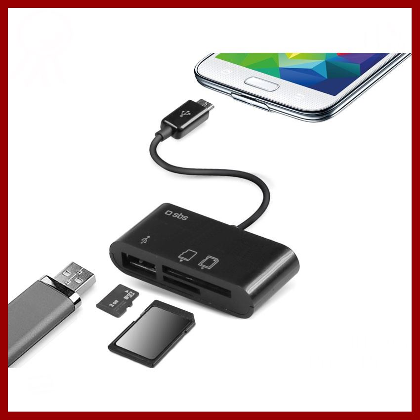ถูกที่สุด!!! ชุดเชื่อมต่อ USB 3in1 HUB SD MMC TF Micro USB เครื่องอ่านการ์ด OTG สำหรับโทรศัพท์มือถือซัมซุง HTC OTG Cable Adaptor ##ที่ชาร์จ อุปกรณ์คอม ไร้สาย หูฟัง เคส Airpodss ลำโพง Wireless Bluetooth คอมพิวเตอร์ USB ปลั๊ก เมาท์ HDMI สายคอมพิวเตอร์