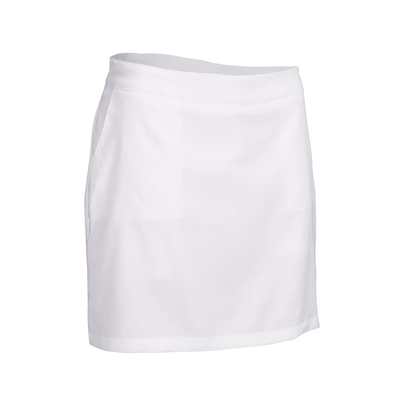 INESIS กางเกงกระโปรงสำหรับผู้หญิงใส่ตีกอล์ฟ WHITE WOMEN'S WARM WEATHER GOLF SKORTS