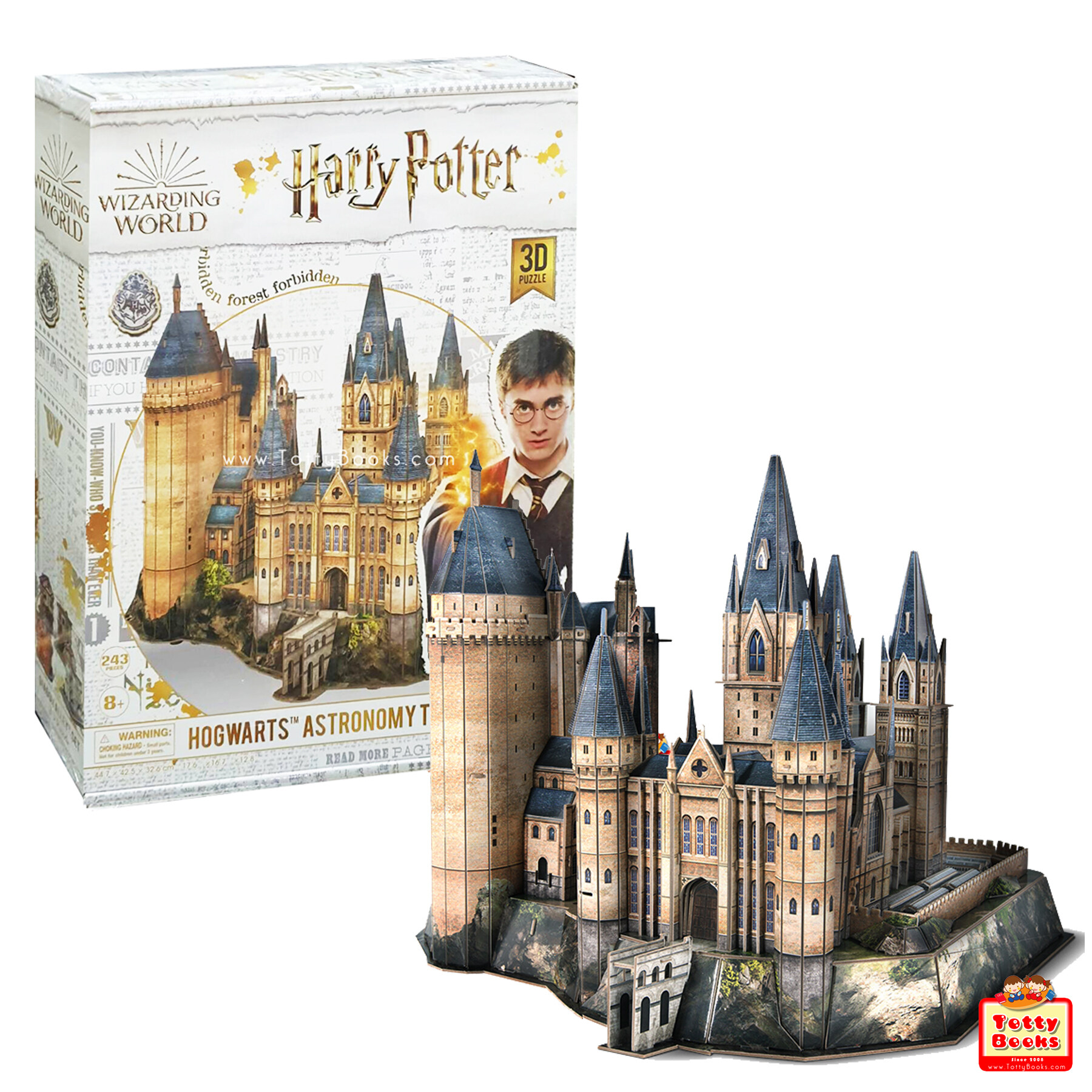 Totty Books (8 ขวบ - ผู้ใหญ่) ประกอบโมเดลจำลองฮอกวอตส์ แฮรี่พอตเตอร์ Harry Potter Hogwarts Astronomy Tower 3D Puzzle