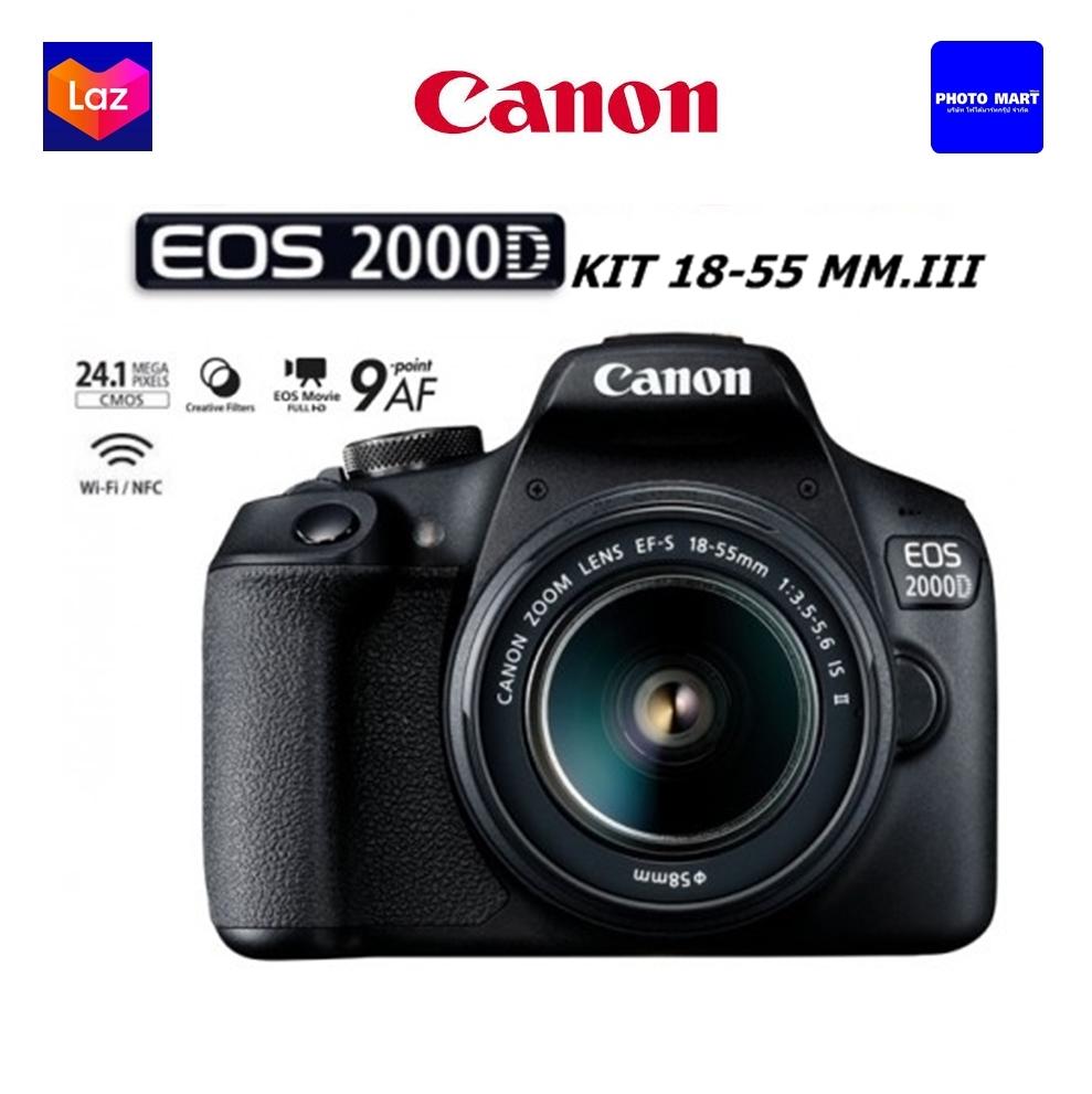 Canon EOS 2000D kit 18-55 mm. III เมนูไทย รับประกัน 1 ปี