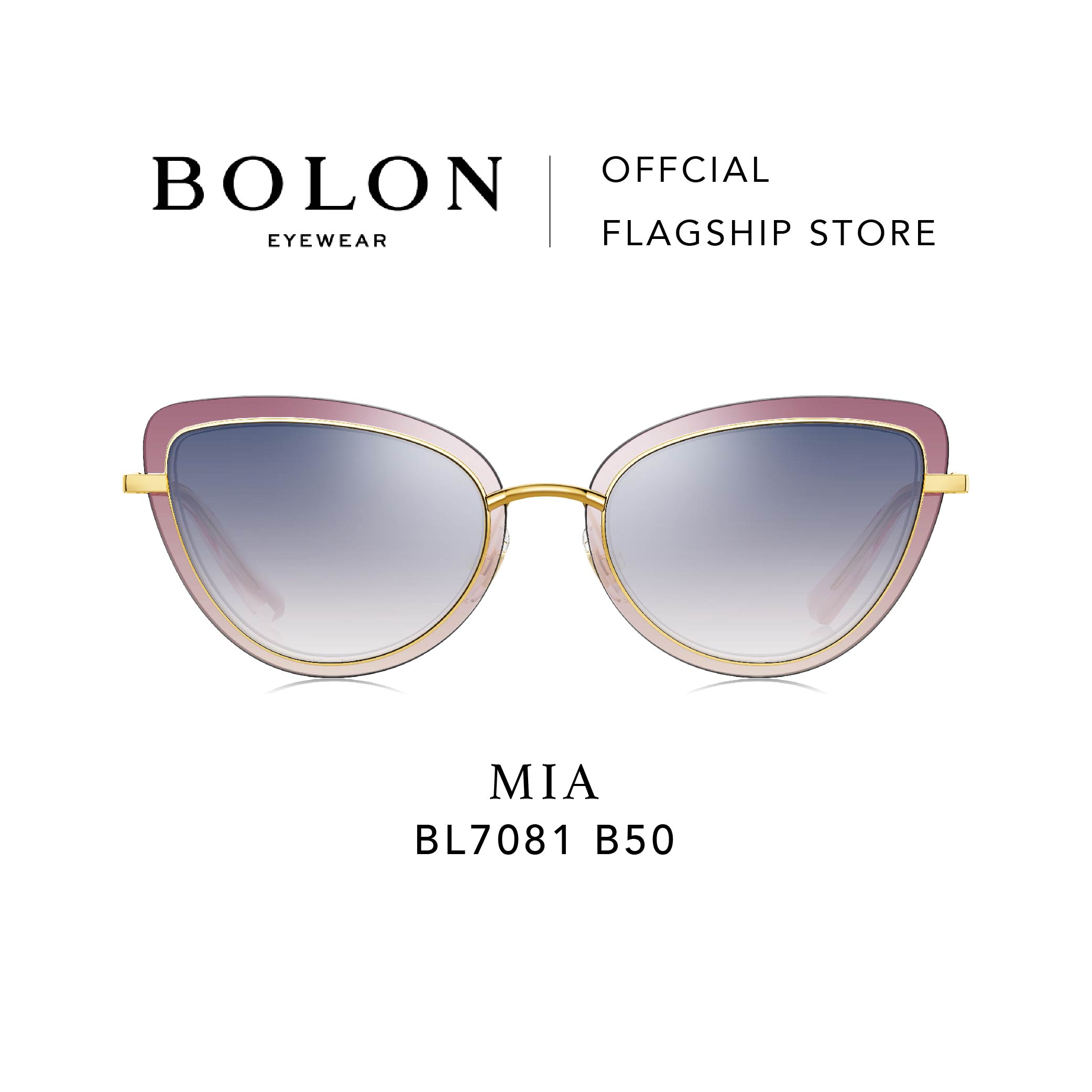 Bolon eyewear แว่นกันแดด MIA BL7081  สีเลนส์ Blue Gradient B50ขนาดแว่นตา L
