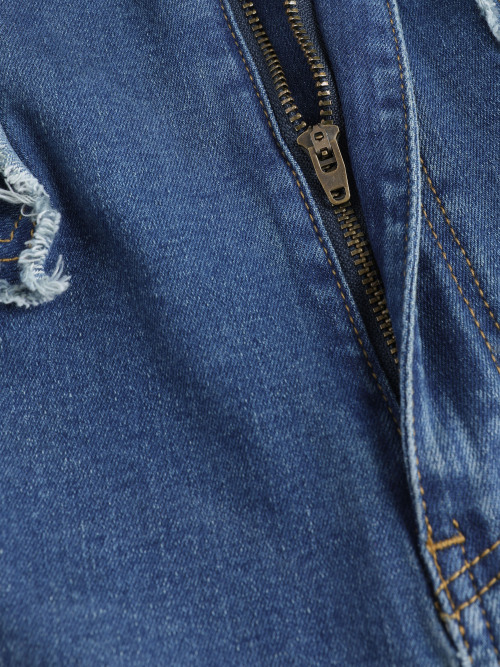 Cider Denim Butterfly Ripped Flare Leg Jeans กางเกงยีนส์ขายาวผู้หญิง ขา