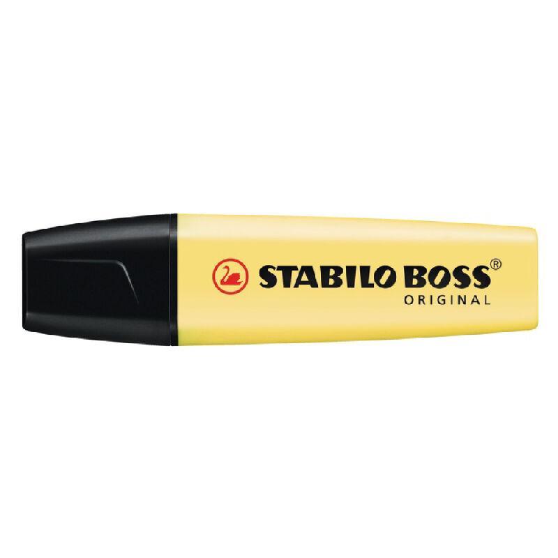 Electro48 STABILO BOSS Pastel ปากกาเน้นข้อความ สี Milky Yellow 70/144