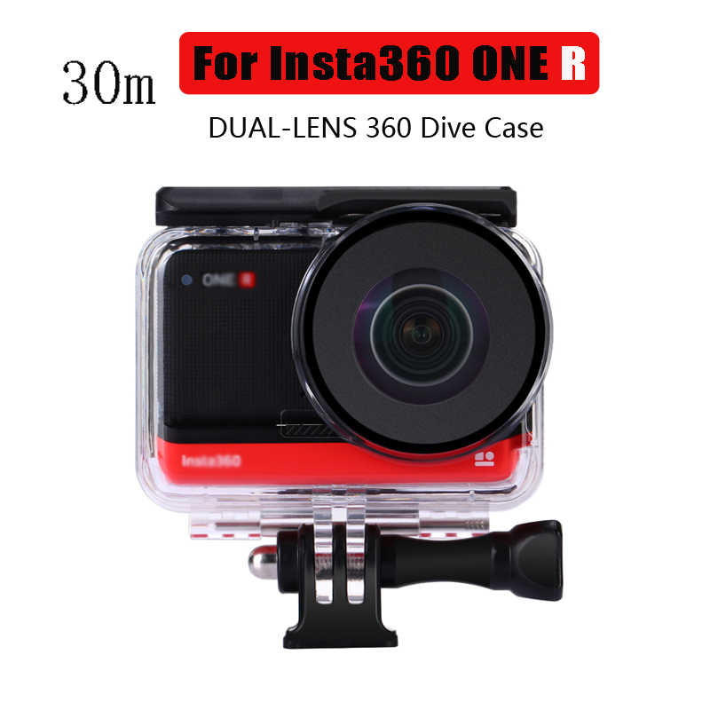 DUAL Lens Case 360 for Diving Insta360 ONE R Waterproof Case Protective Box for Insta360 R Panoramic Camera