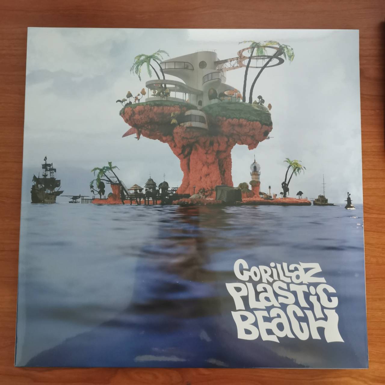 แผ่นเสียง แผ่นไวนิล Gorillaz ‎– Plastic Beach (2LP) (แผ่นใหม่,ซีล,มือ1)