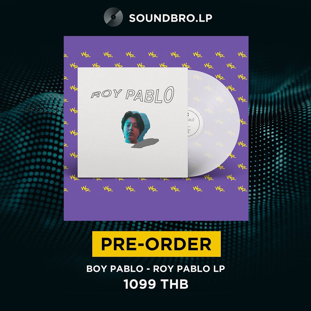 [Pre-Order 14-35 วัน] แผ่นเสียง BOY PABLO - Roy Pablo (clear vinyl 12