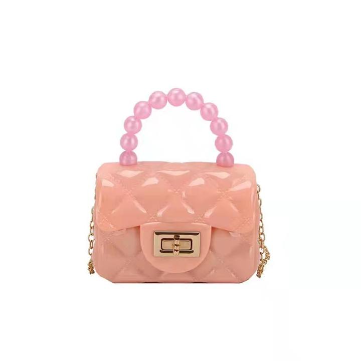 leebuy fashion ใหม่อินเทรนด์แฟชั่นมุกโซ่กระเป๋าสะพายไหล่เดียวล็อคกระเป๋าเจลลี่กระเป๋า bag zz1100 – No Brand >>> top1shop >>> lazada.co.th