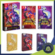 ภาพขนาดย่อของภาพหน้าปกสินค้าIn Stock  พร้อมส่ง  Pokemon Scarlet & Violet Nintendo Switch Game แผ่นแท้มือ1   (Pokemon Scarlet Switch)(Pokemon Violet Switch)(Pokemon Violet & Scarlet Switch) จากร้าน Monster Games บน Lazada ภาพที่ 1