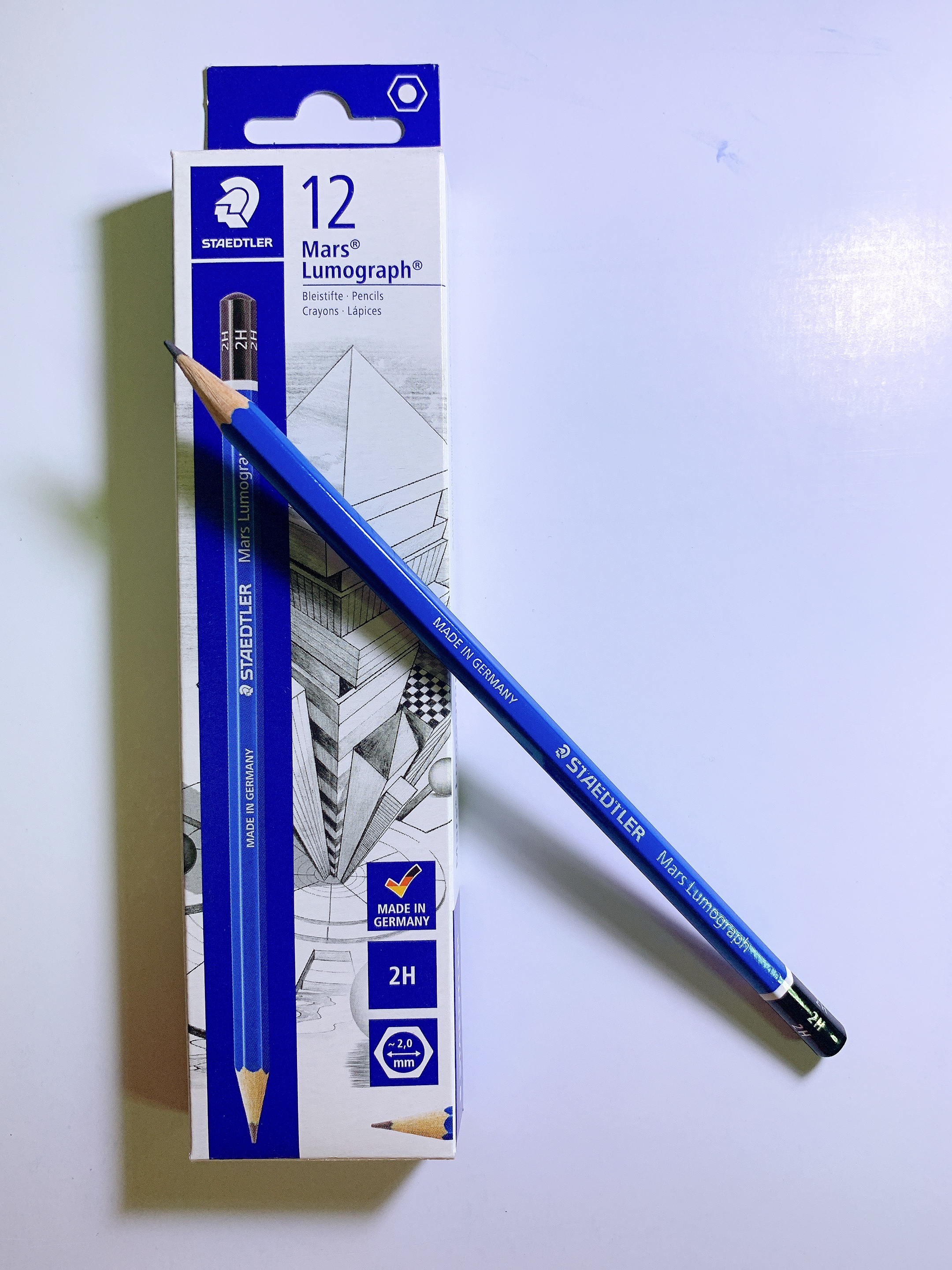 ดินสอ EE 6B 5B 4B 3B 2B HB 2H Staedtler Lumograph สเต็ดเลอร์ ลูโมกราฟ  Drawing Pencil