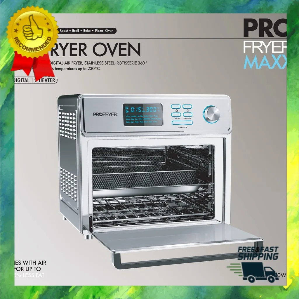 [On Sale] หม้อทอดไร้น้ำมัน 25L USA PROFRYER MAXX 1700W ไฟบนล่าง อุณหภูมิสูงสุด 230 องศา เตาอบ เตาอบไฟฟ้า ราคาสุดคุ้ม