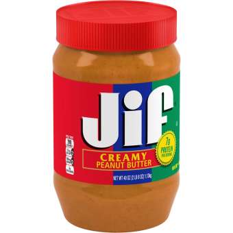 JIF Creamy Peanut Butter จิฟ เนยถั่ว ชนิดละเอียด 1.13kg. (แพคสุดคุ้ม)