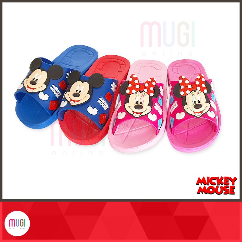 ○┅  รองเท้าแตะเด็ก ลาย มิกกี้เมาส์  มินนี่เมาส์  Mickey Mouse Minnie Mouse ลิขสิทธิ์แท้ ?-