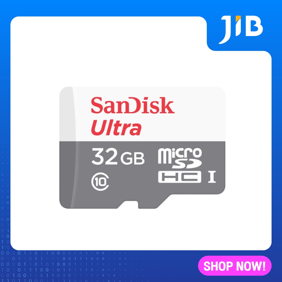 32 GB MICRO SD CARD (ไมโครเอสดีการ์ด) SANDISK ULTRA SDHC CLASS 10 (SDSQUNR-032G-GN3MN)