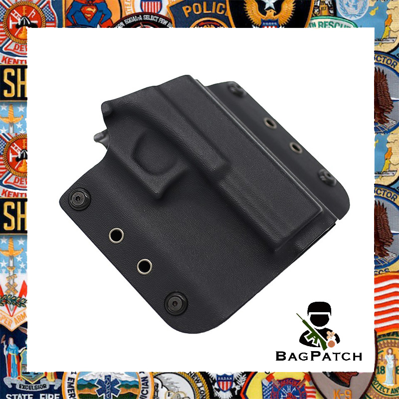 Bagpatch ซองปืนพกนอก OWB ยี่ห้อ Gun&Flower รุ่น Glock17 สีดำ อุปกรณ์อะไหล่ปีนบีบีกัน สำหรับเล่น กีฬาประเภทยิง ปืนแอร์ซอฟต์ บีบีกัน ปืนลมอัดแก๊ส ปืนแอร์ซอฟต์  #00000105