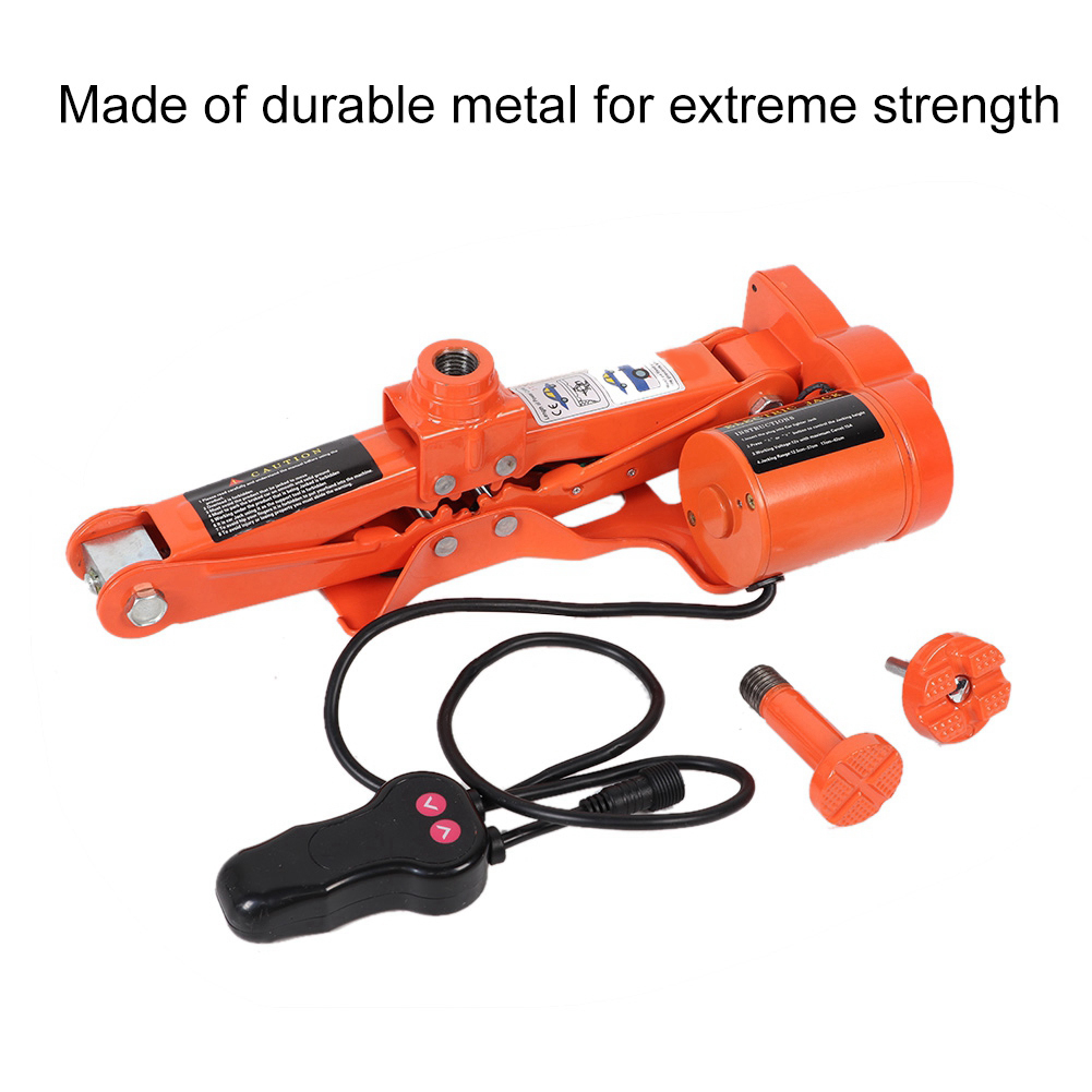 12V 3 Tons 42CM Electric Scissor Jack Electric Inflatable เครื่องสูบน้ำ