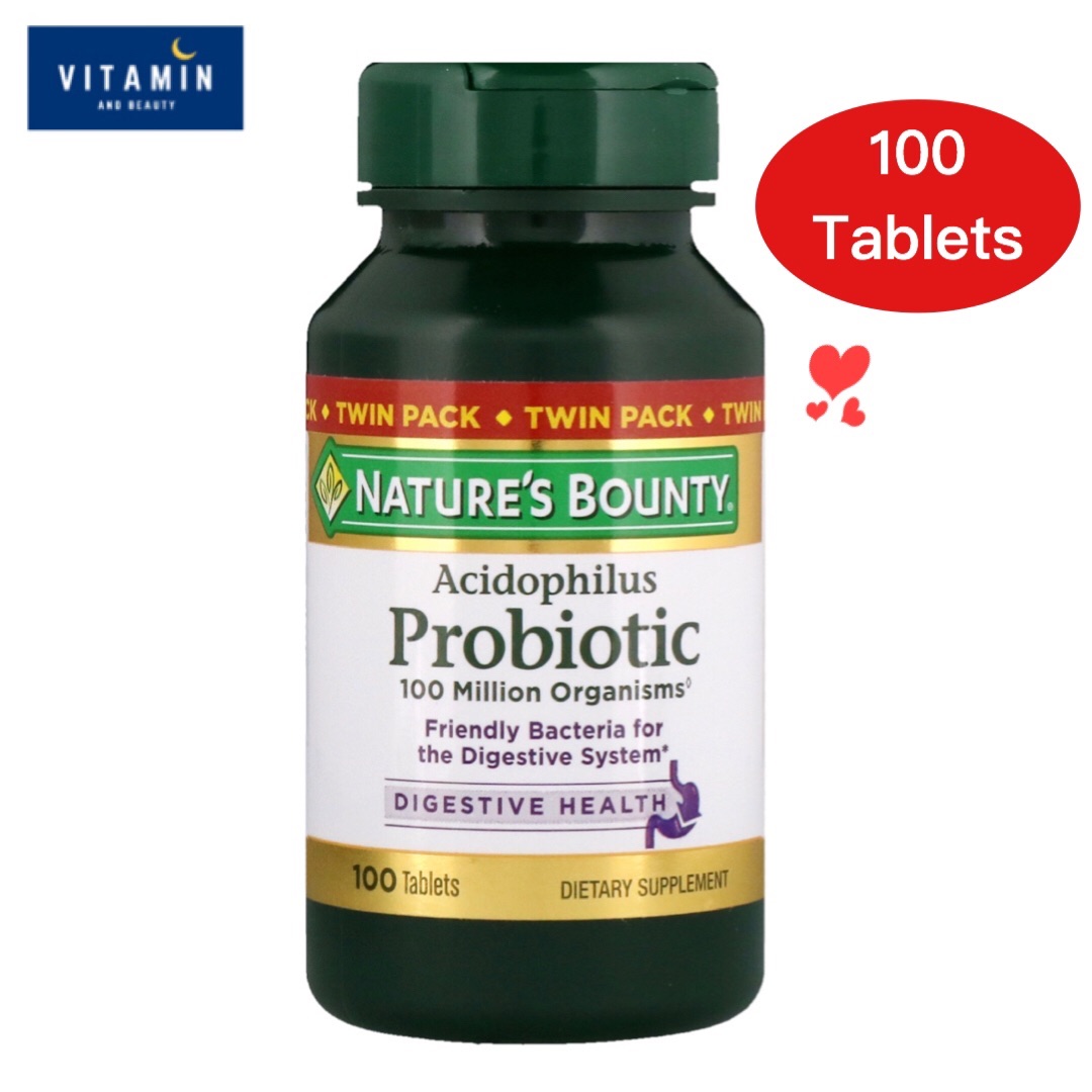 รีวิว Nature's Bounty, Acidophilus Probiotic,100 Million CFU's, 120 ...