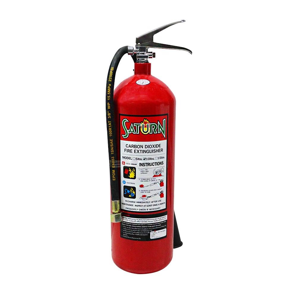 ถังดับเพลิง SATURN CO2 10 ปอนด์ ถังดับเพลิง อุปกรณ์ดับเพลิง ที่ดับเพลิง fire extinguisher ถังแก๊สดับเพลิง