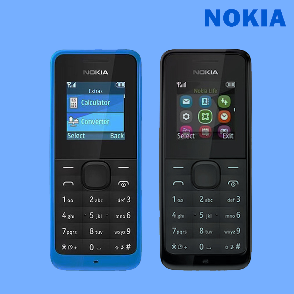 มือถือปุ่มกดของแท้ 100%โทรศัพท์ปุ่มราคาถูกNokia105D มีภาษาไทย ปุ่มนี้เหมาะสำหรับนักเรียนและผู้สูงอายุ