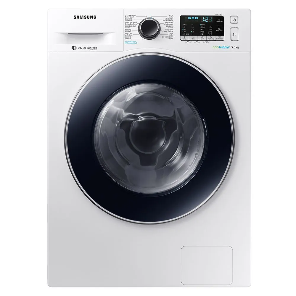 เครื่องซักผ้าฝาหน้า SAMSUNG WW90J54E0BW/ST 9 กก. อินเวอร์เตอร์