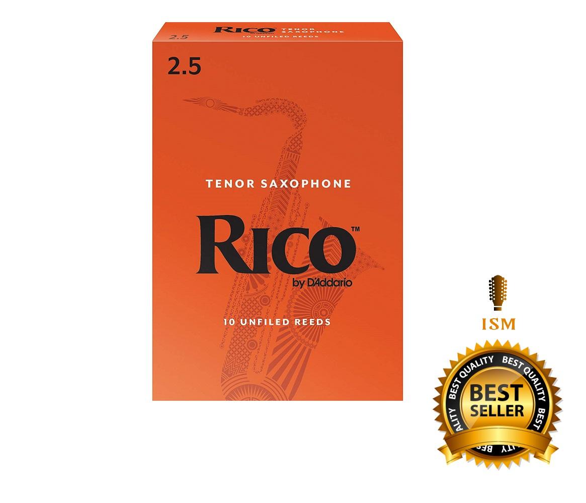 Rico ลิ้นเทเนอร์ แซกโซโฟน รุ่น กล่องส้ม เบอร์ 2.5 (10 อัน/กล่อง)