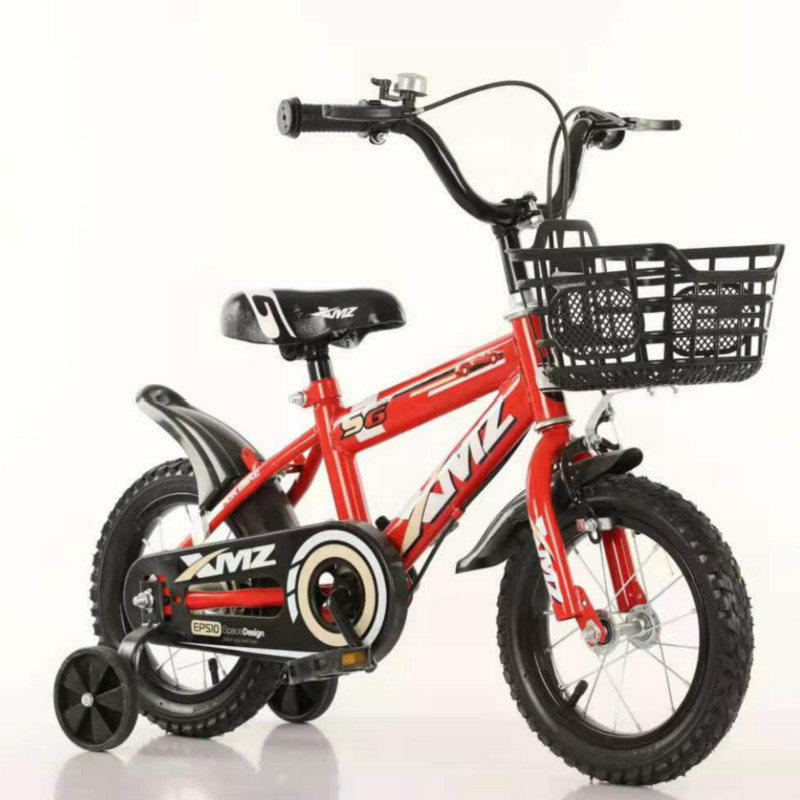 จักรยานเด็ก12นิ้ว (S6) เหล็ก ยางเติมลม มีตะกร้า เหมาะกับเด็ก 1-3 ขวบ