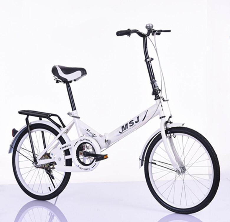 จักรยานพับได้ จักรยานพกพา 20 นิ้ว สีขาว White Foldable bicycle（FFB)
