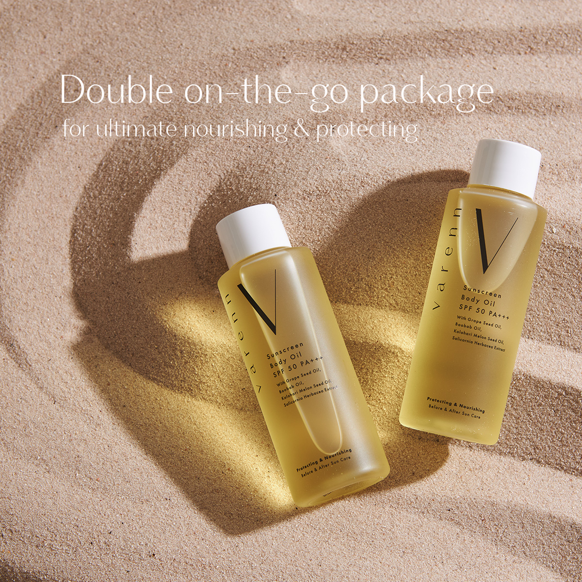 VARENN sunscreen body oil SPF50 PA+++ (Duo pack x2) Lazada.co.th
