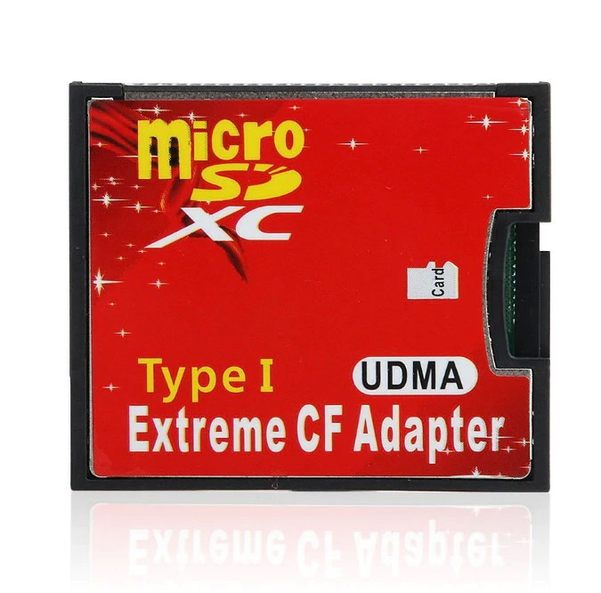 อะแดปเตอร์แปลงไมโครเอสดีการ์ด(MicroSD card) เป็นซีเอฟการ์ด(CF card) ใช้กับกล้องรุ่นเก่าที่ยังใช้ CF card อยู่ - Single port MicroSD card to CF card Adapter