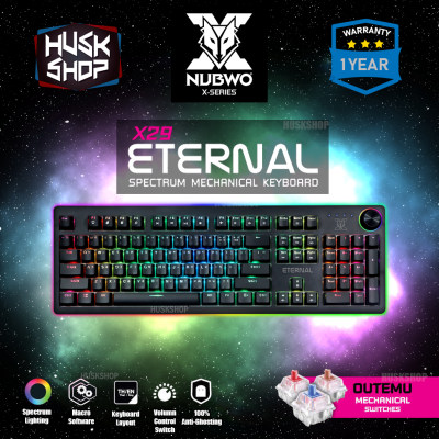 NUBWO Eternal X29 Mechanical Gaming Keyboard Blue/ Red/ Brown Switch คีย์บอร์ดเมคานิคอล ประกัน 1ปี