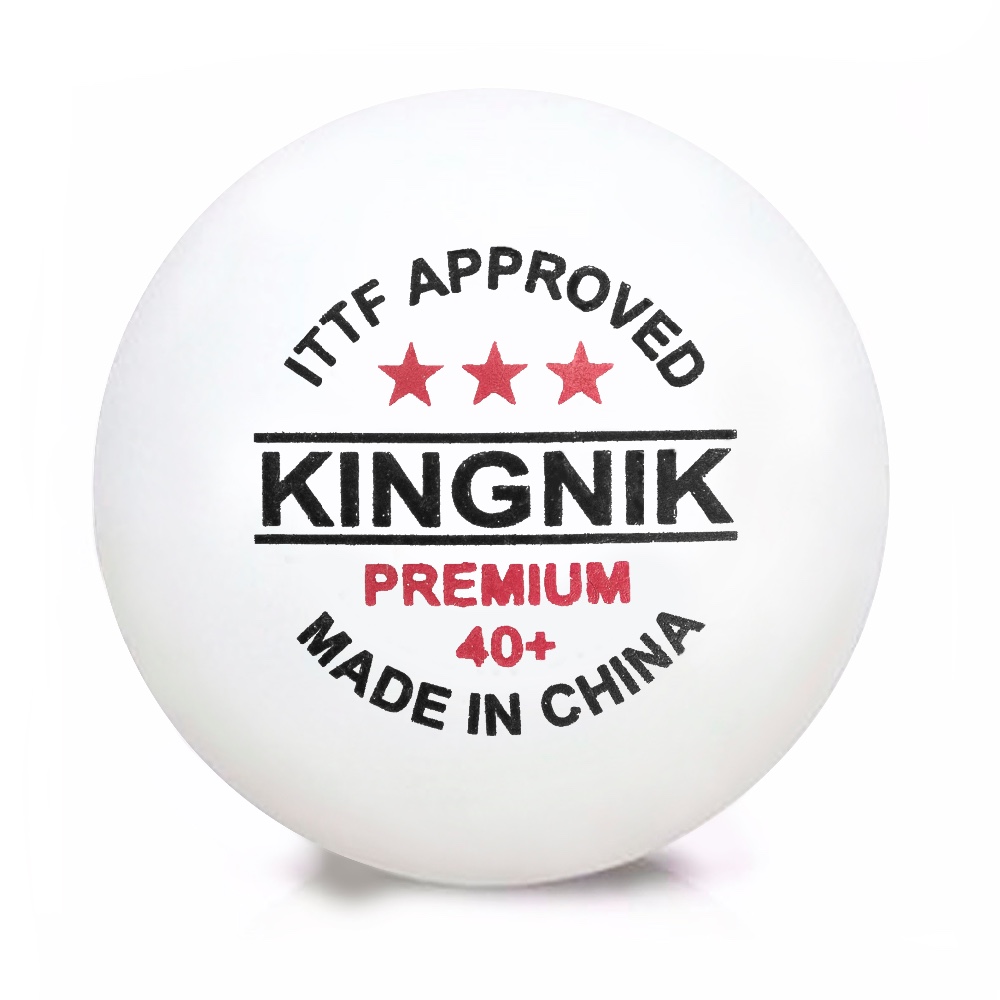 ลูกปิงปอง Kingnik , ITTF certified Premium 3 star 40+ poly table tennis