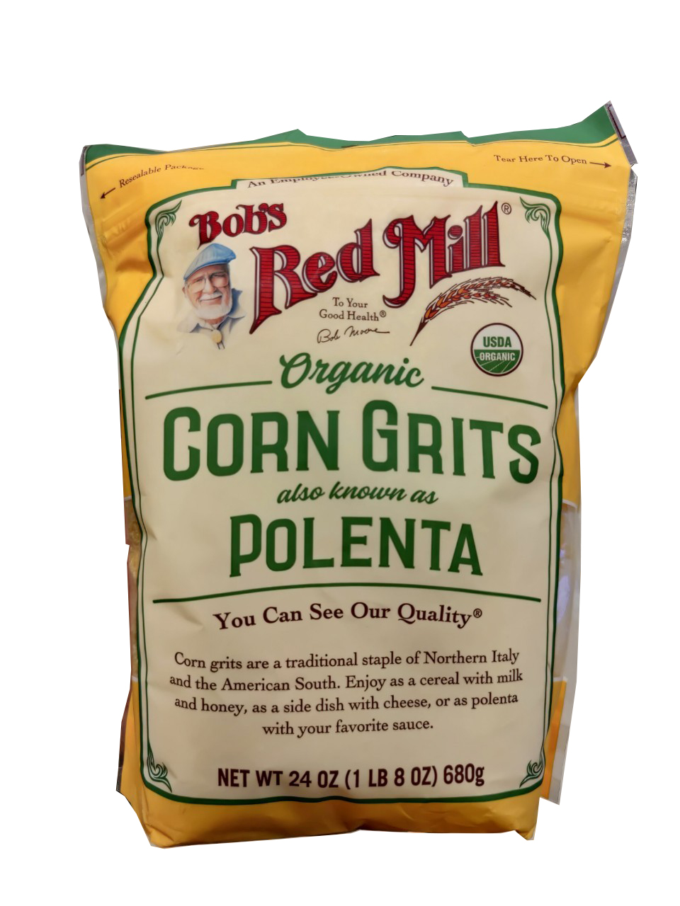 Bob's Red Mill Corn Grits Organic Cereal 24oz