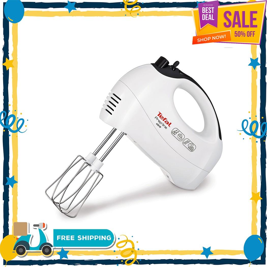 Free ค่าส่ง เครื่องผสมแป้ง Tefal เครื่องตีแป้งมือถือ รุ่น HT410138 - สีขาว ของแท้ 100% เครื่องตีแป้ง เครื่องผสมอาหาร มือถือ เครื่องตีไข่ เครื่องตีขนม เครื่องตีครีม เครื่องตีผสม ที่ตีไข่