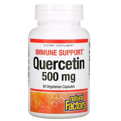 Natural Factors, Quercetin, 500 mg, 60 Vegetarian Capsules. Expire. 09/2024